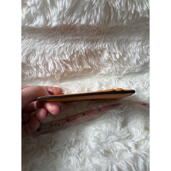 Coach Card Wallet Womens One Size Orange Zip-Around ID Window Coin Pouch - Picture 6 of 6